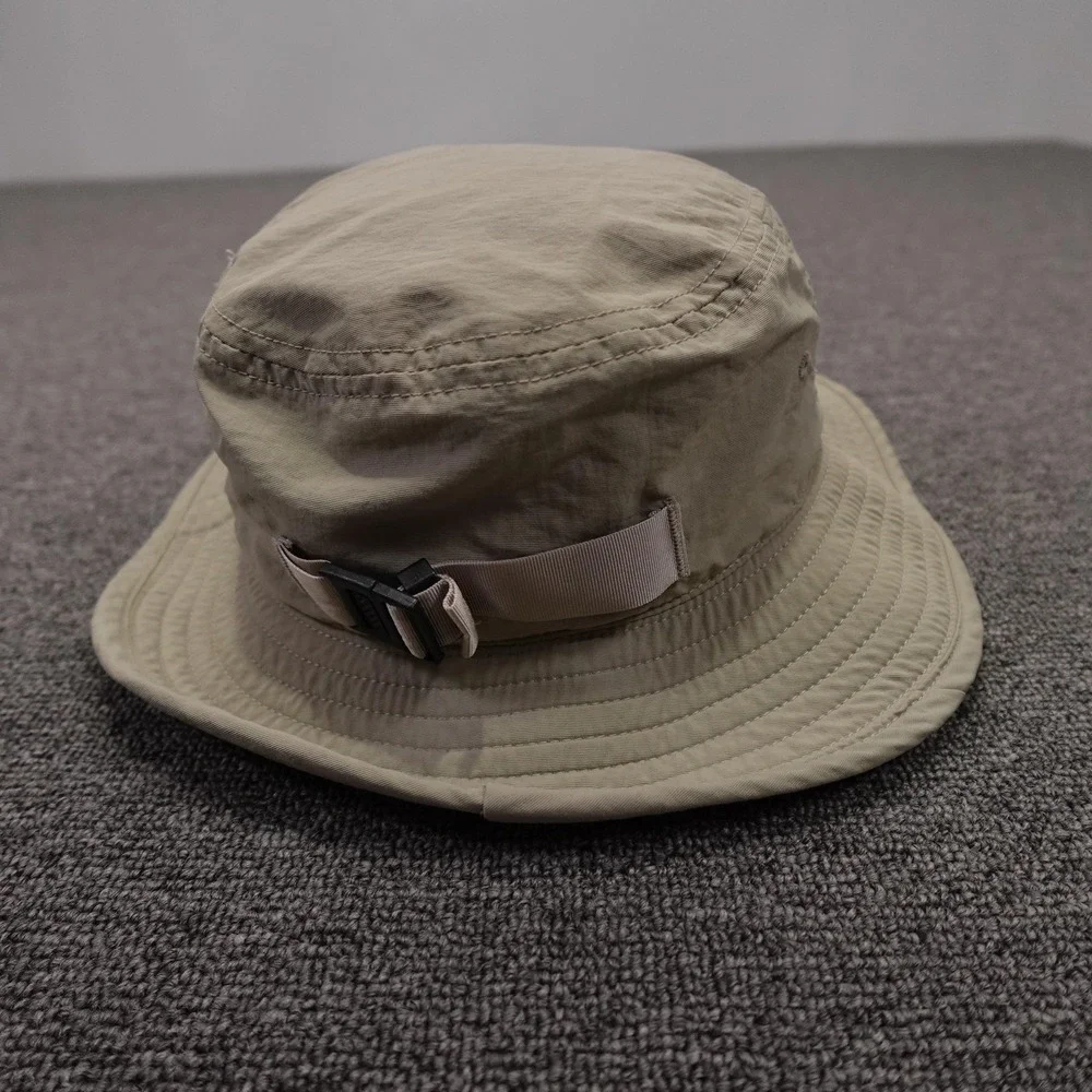 Patagonia Hat Bucket Boys Medium Beige Nylon Adjustable Chin Strap Summer